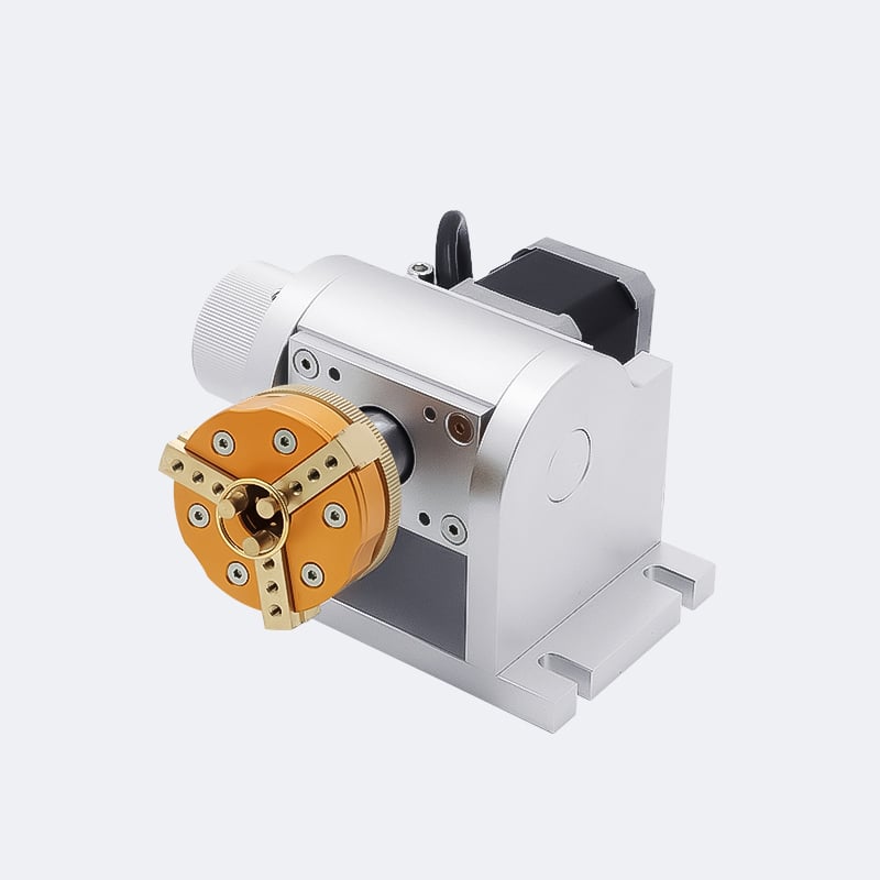 Rotary axis for ring and bracelet laser engraving