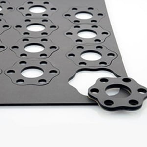Precision thin sheet cutting sample