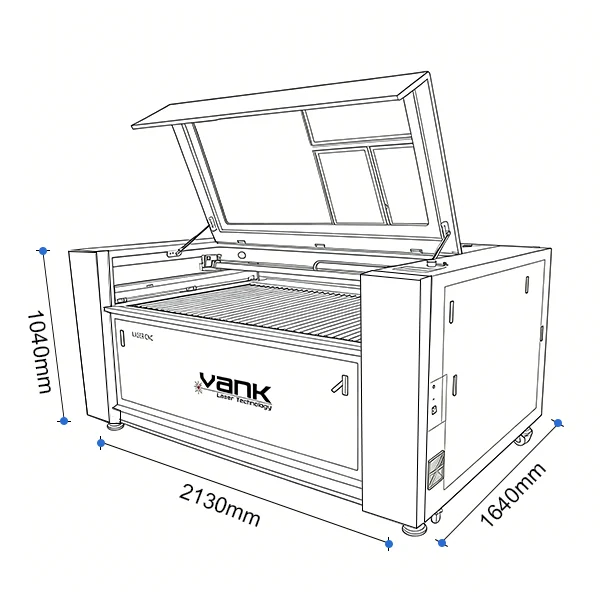 1610 CO2 Laser Engraving Cutting Machine