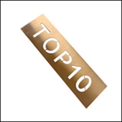 Laser cutting sample - metal craft