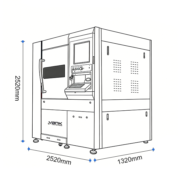 Máquina de corte láser de fibra CNC de alta precisión Vankcut-6060FL