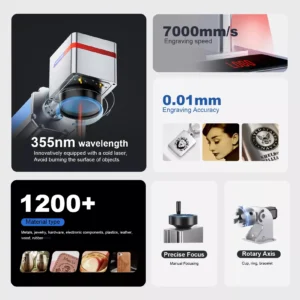 Fiber Laser Engraving Machine for Metal, 30–100 W