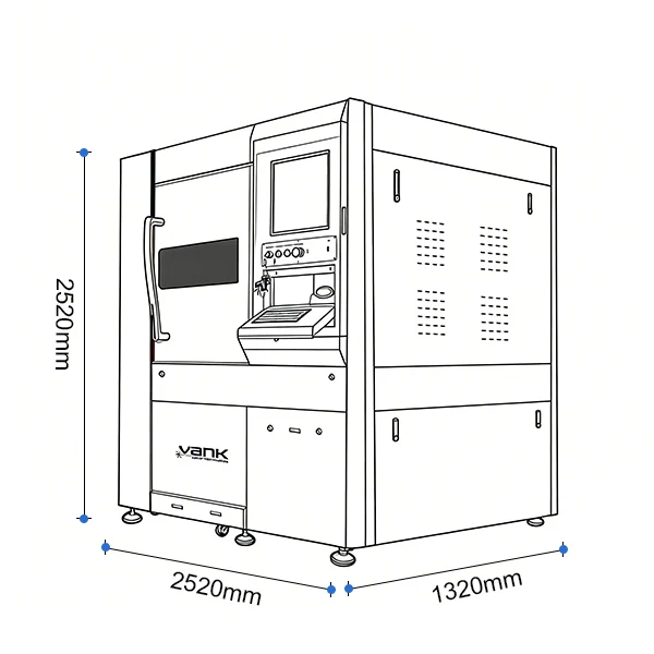 Vankcut-6060FL High Precision CNC Fiber Laser Cutting Machine