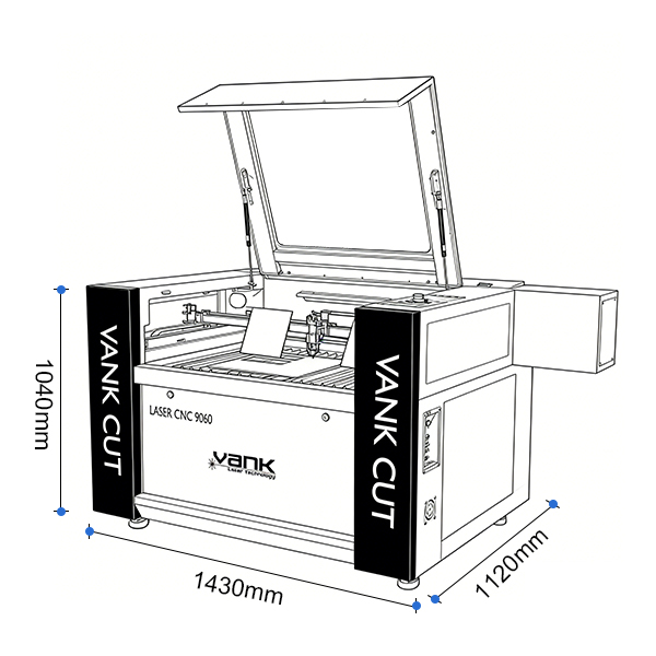 9060 CO2 Laser Engraving Cutting Machine