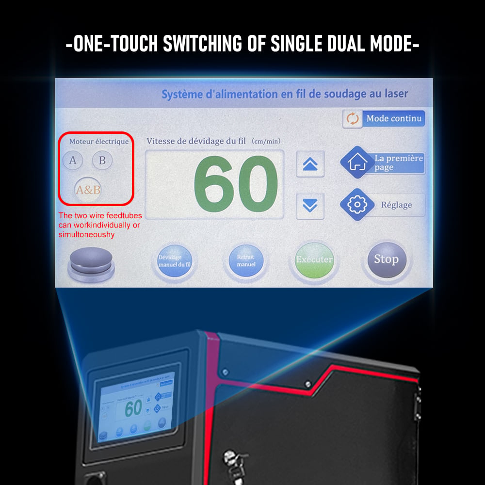 Twin wire feeding welding machine