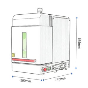 Mini Enclosed Fiber Laser Marker for Jewelry