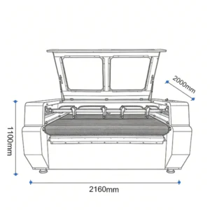 1612 Four-Head CO2 Fabric Laser Cutting Machine