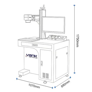 Fiber Laser Engraving Machine for Metal, 30–100 W
