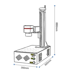Mini Portable Fiber Laser Marker, 30–100 W