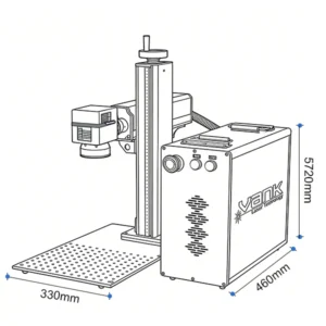 Split-Type Portable Fiber Laser Marking Machine