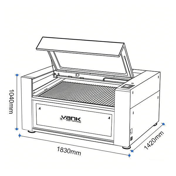 1390 Wood CO2 Laser Engraving Cutting Machine