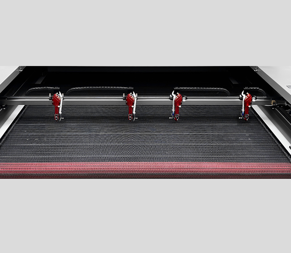 VankCut CO2 Laser Fabric Cutter with Auto-Feeding 8 heads Sandpaper cutter