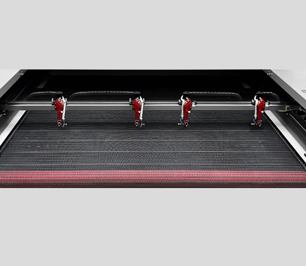 VankCut CO2 Laser Fabric Cutter with Auto-Feeding 8 heads Sandpaper cutter