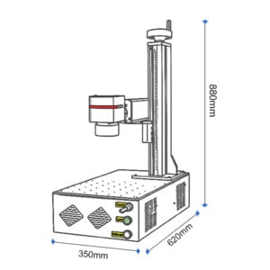 Marcadora láser UV compacta de 355 nm