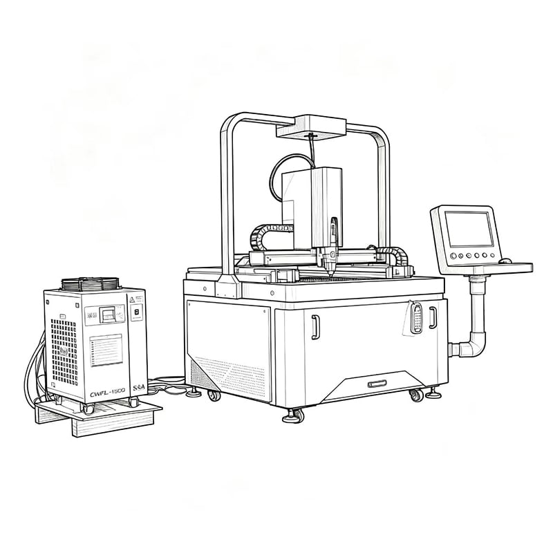 VankCut-6060FL Open Fiber Laser Cutting Machine