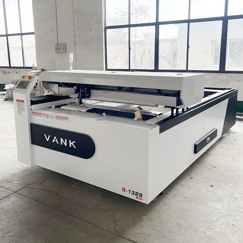 1325 CO2 laser cutter shown at an angle on a factory floor