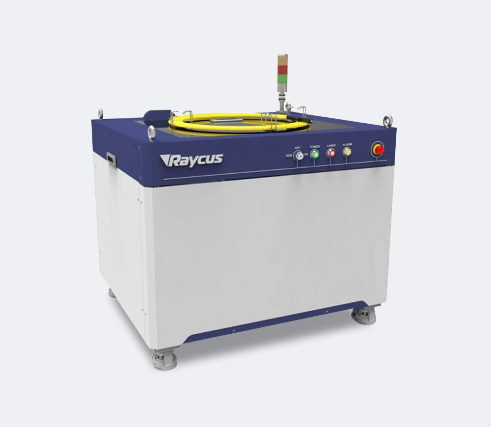 Raycus fiber laser source cabinet with fiber cable and front controls