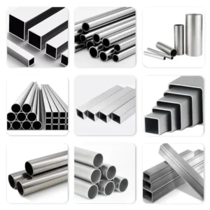 Round, square and rectangular metal tube profiles