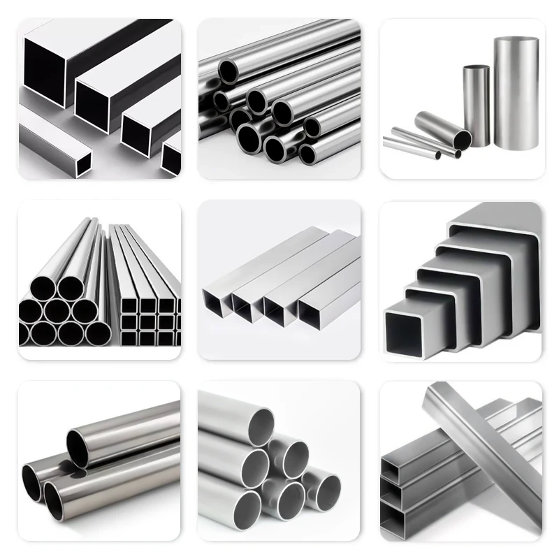 Round, square and rectangular metal tube profiles