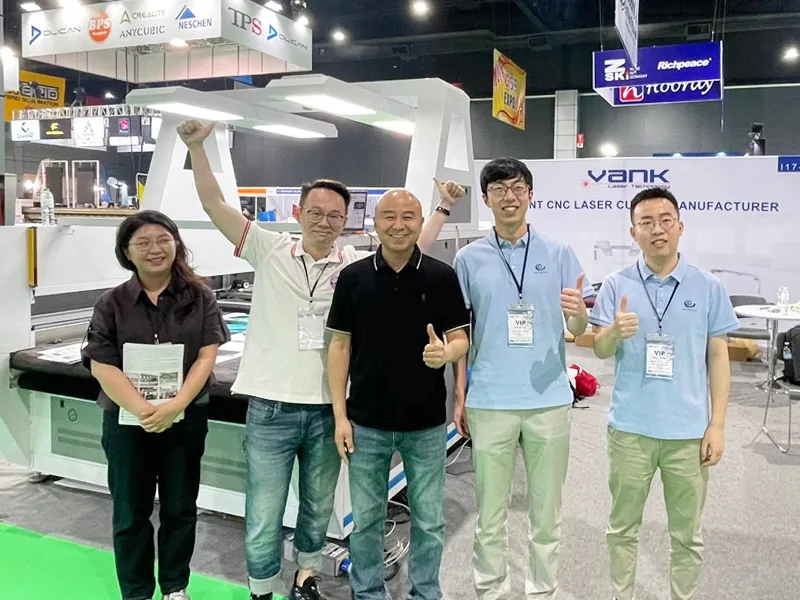 Visitors at the Vank Laser booth at Print Tech & Sign 2026 in Bangkok.
