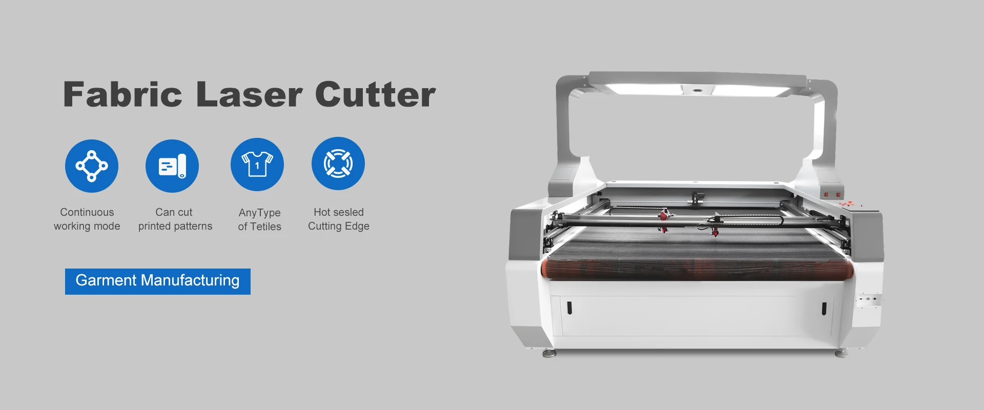 1812 Top Vision Fabric Laser Cutting Machine